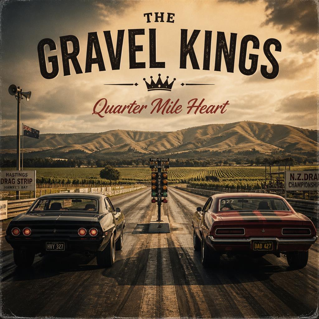 The_Gravel_Kings_Quarter_mile_heart The Gravel Kings Album - Quarter Mile heart