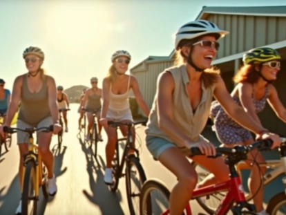 Winery bike tour